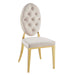 Lot de chaises MEDAILLON capitonnées Gold et velours - image 3