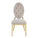 Lot de chaises MEDAILLON capitonnées Gold et velours - image 1