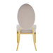 Lot de chaises MEDAILLON capitonnées Gold et velours - image 2