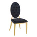 Lot de chaises MEDAILLON capitonnées Gold et velours - image 1