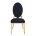Lot de chaises MEDAILLON capitonnées Gold et velours - image 3