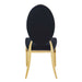 Lot de chaises MEDAILLON capitonnées Gold et velours - image 2