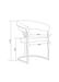CHAISE AVEC ACCOUDOIR BRITTANY GOLD VELOURS BEIGE - image 5