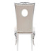 Lot de Chaises baroque ROYAL Chrome Velours - image 3