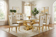Lot de Chaises baroque ROYAL Gold Velours Beige - image 5