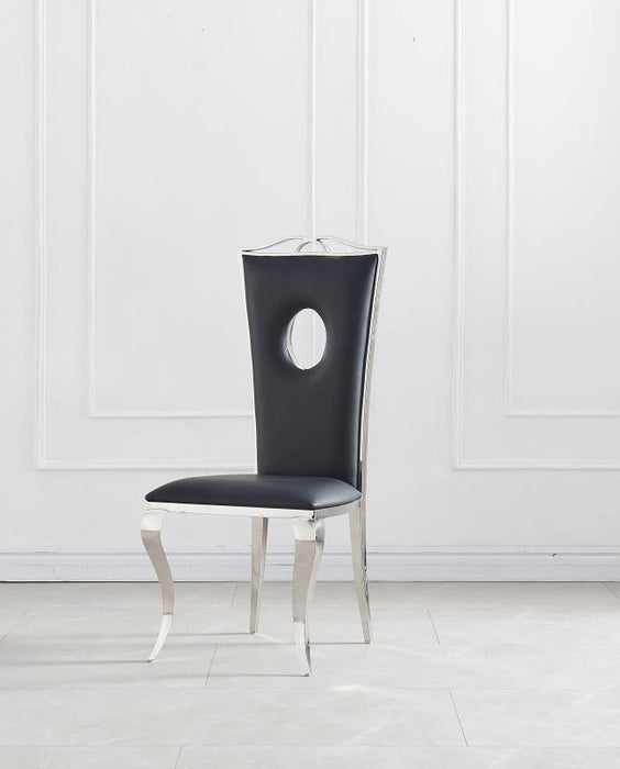 Lot de Chaises baroque ROYAL Chrome Simili - image 1