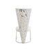 CHAISES MELISSA PIED METAL CHROME ASSISE VELOURS BEIGE - image 3
