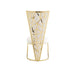 CHAISES MELISSA PIED METAL GOLD ASSISE VELOURS BEIGE - image 3