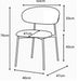 CHAISE LULU PIEDS METAL NOIR SERGE GRIS - image 4