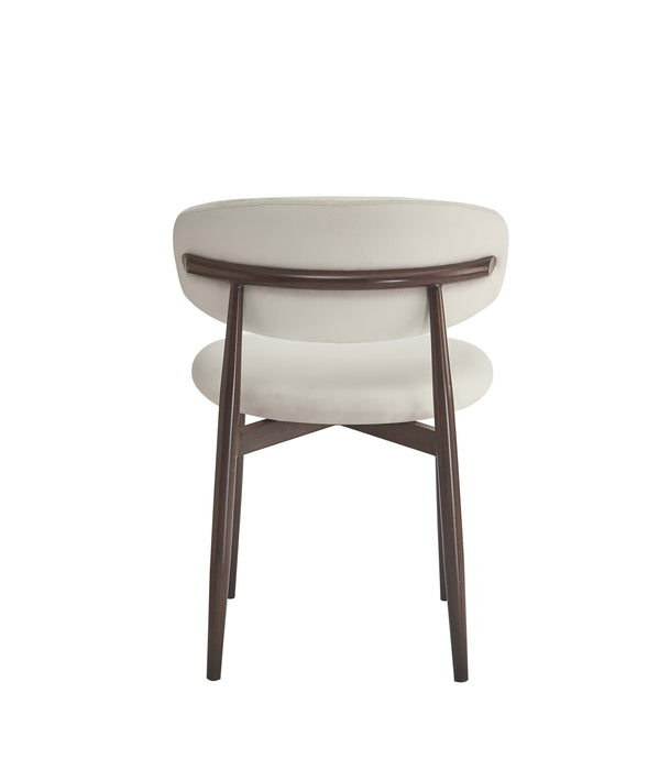 CHAISE LUCILE PIED EFFET NOYER VELOURS BEIGE - image 3