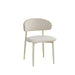 CHAISE LUCILE PIED METAL BEIGE VELOURS BEIGE - image 2