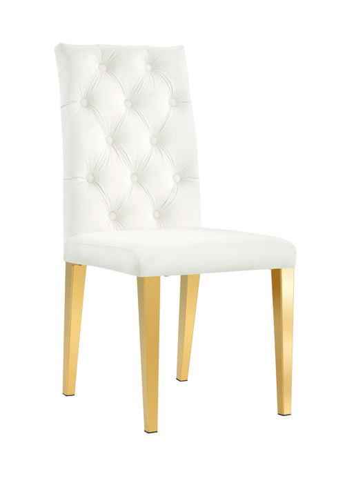 CHAISE NEW NEVADA CAPITONNEE GOLD ECRU - image 2