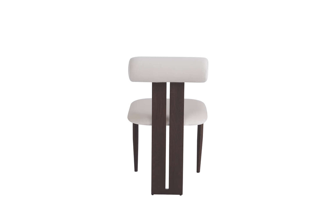 CHAISE TIFFANY PIED EFFET NOYER VELOURS BEIGE - image 3