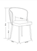 CHAISE AVEC ACCOUDOIR CARLITA GRIS PIED METAL NOIR - image 4