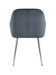 CHAISE PAMS PIED CHROME VELOURS ANTHRACITE - image 2