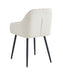 CHAISE PAMS PIED NOIR VELOURS BEIGE