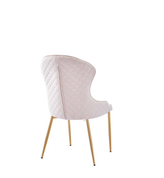 CHAISE HILTON GOLD VELOURS BEIGE - image 3