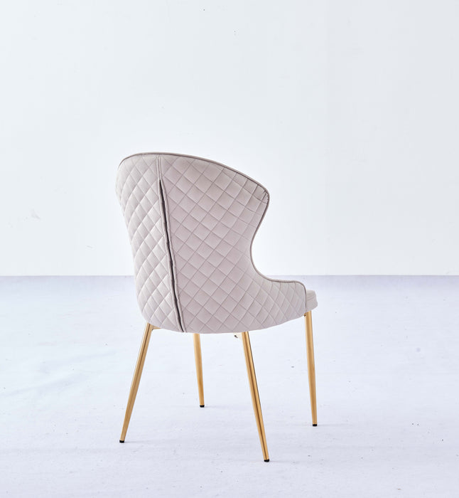 CHAISE HILTON GOLD VELOURS MOKA - image 3