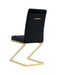 CHAISE COCOMAT MATELASSEE GOLD VELOURS NOIR - image 3