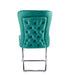 Lot de 4 chaises GABRIELLE Métal noir Velours Capitonné - image 3