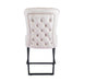 Lot de 4 chaises GABRIELLE Métal noir Velours Capitonné - image 2