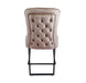 Lot de 4 chaises GABRIELLE Métal noir Velours Capitonné - image 2