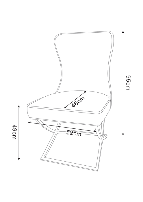 CHAISE GABRIELLE GOLD VELOURS ROSE PALE