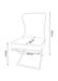 Lot de 4 chaises GABRIELLE Métal noir Velours Capitonné - image 3