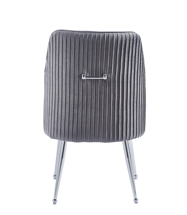 CHAISE LUXURY CHROME VELOURS ANTHRACITE - image 3