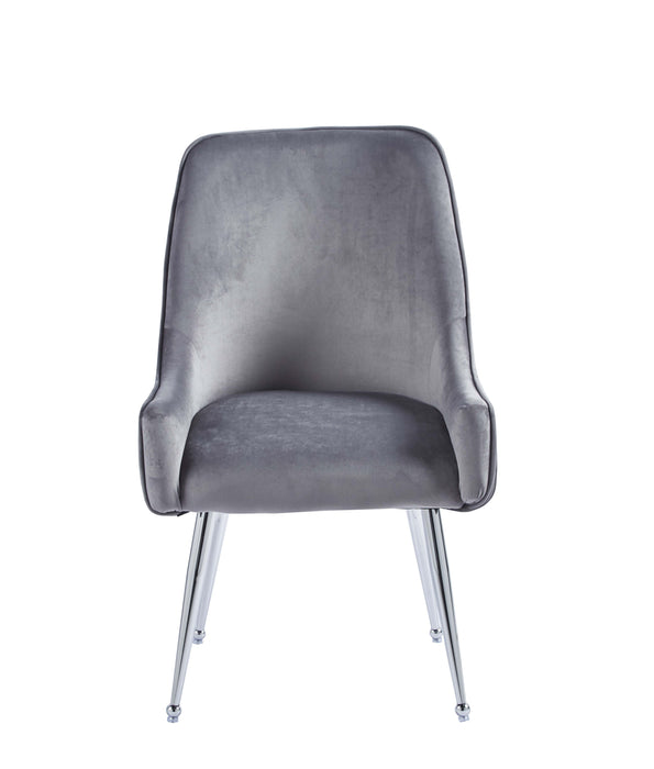 CHAISE LUXURY CHROME VELOURS ANTHRACITE - image 1