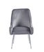 CHAISE LUXURY CHROME VELOURS ANTHRACITE