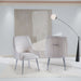 CHAISE LUXURY CHROME VELOURS BEIGE - image 1