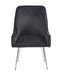 CHAISE LUXURY CHROME VELOURS NOIR - image 1