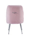CHAISE LUXURY CHROME VELOURS ROSE - image 3