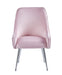 CHAISE LUXURY CHROME VELOURS ROSE - image 1
