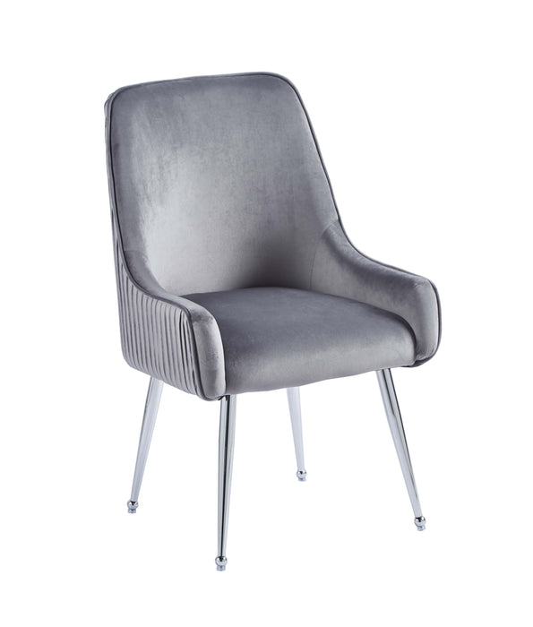 CHAISE LUXURY CHROME VELOURS ANTHRACITE - image 2