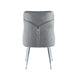 Lot de 2 chaises luxury ZIP en velours pieds chromés - image 3