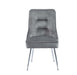 Lot de 2 chaises luxury ZIP en velours pieds chromés - image 4