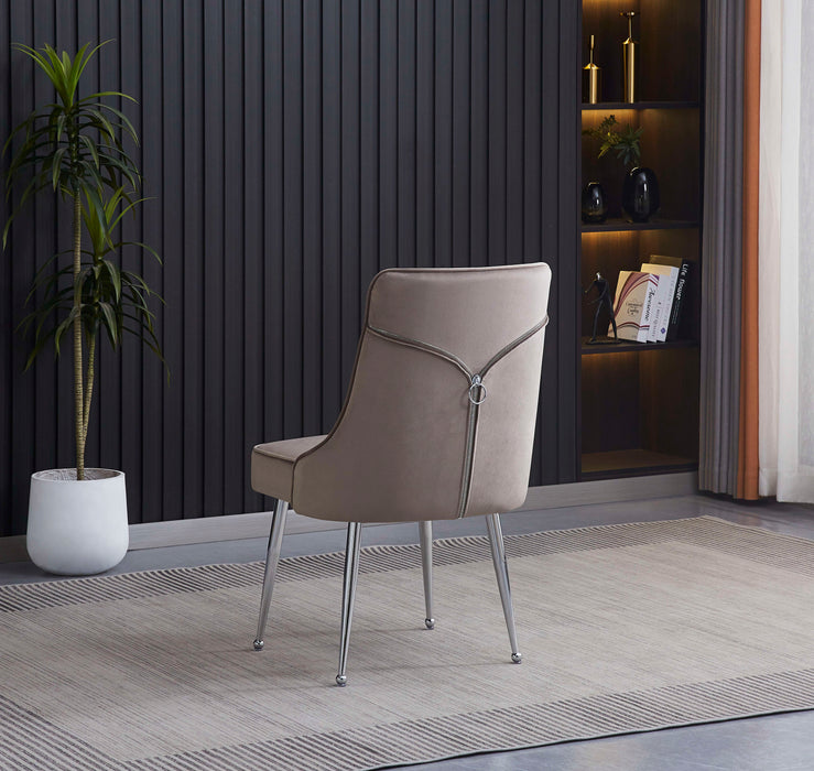 CHAISE ZIP CHROME VELOURS MOKA - image 6