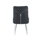 Lot de 2 chaises luxury ZIP en velours pieds chromés - image 5