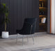 Lot de 2 chaises luxury ZIP en velours pieds chromés - image 3