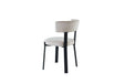 CHAISE NORDIK PIED NOIR ASSISES VELOURS BEIGE - image 4