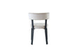 CHAISE NORDIK PIED NOIR ASSISES VELOURS BEIGE - image 5