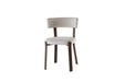 CHAISE NORDIK PIED EFFET NOYER ASSISES VELOURS BEIGE - image 2