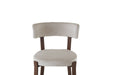 CHAISE NORDIK PIED EFFET NOYER ASSISES VELOURS BEIGE - image 6