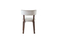 CHAISE NORDIK PIED EFFET NOYER ASSISES VELOURS BEIGE - image 5
