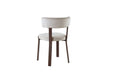 CHAISE NORDIK PIED EFFET NOYER ASSISES VELOURS BEIGE - image 4