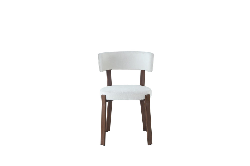 CHAISE NORDIK PIED EFFET NOYER ASSISES MARBELLA BEIGE - image 1