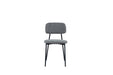 CHAISE AZRA PIED METAL NOIR ASSISES TISSU HERITAGE ANTHRACITE - image 1