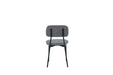 CHAISE AZRA PIED METAL NOIR ASSISES TISSU HERITAGE ANTHRACITE - image 5